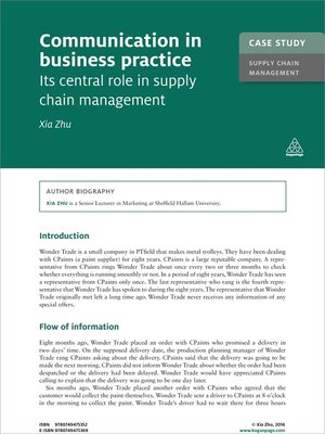 cover image of Communication in Business Practice
